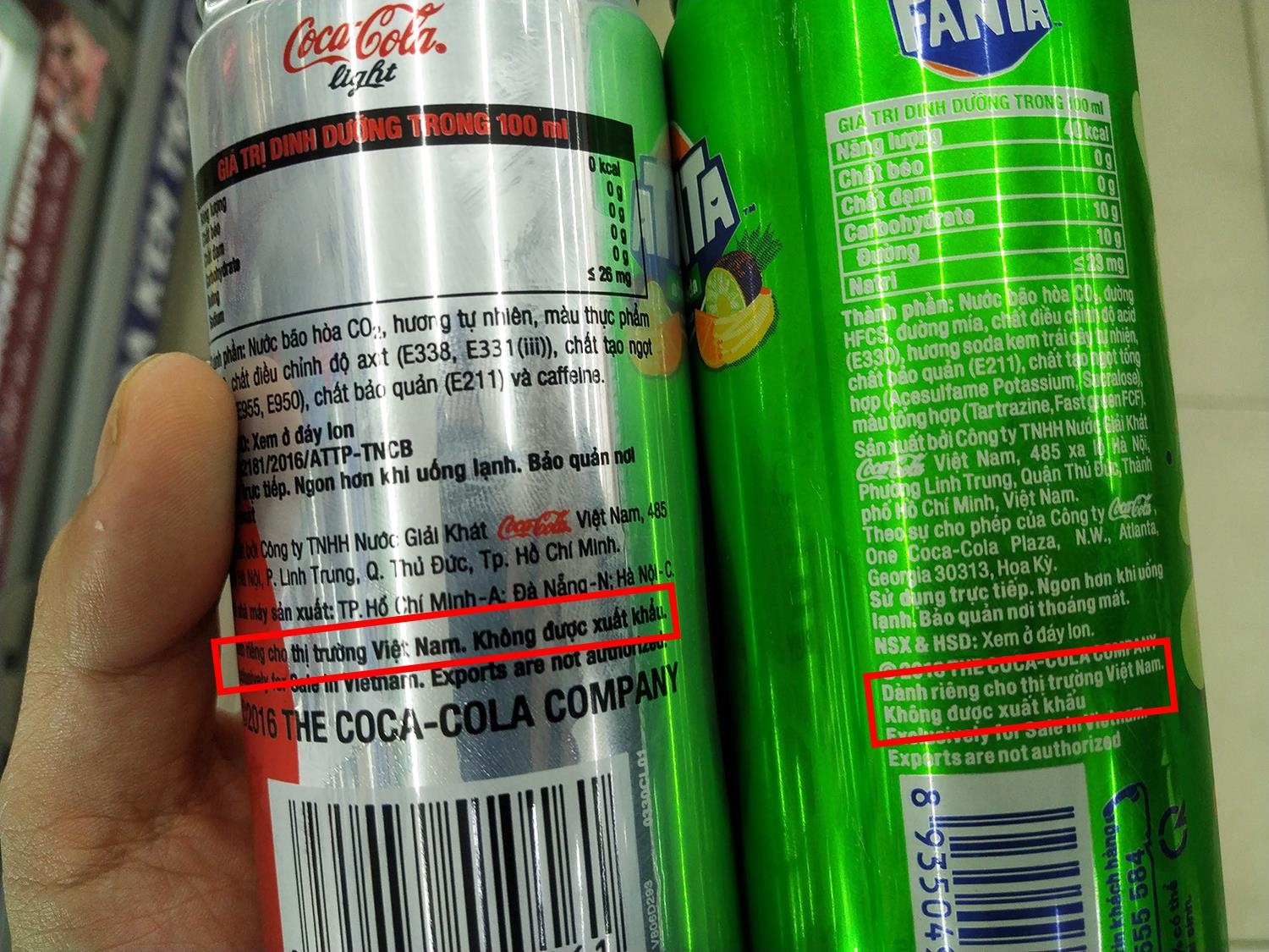 Coca-Cola ở Việt Nam không được xuất khẩu ảnh 1 Coca-Cola o Viet Nam khong duoc xuat khau anh 1
