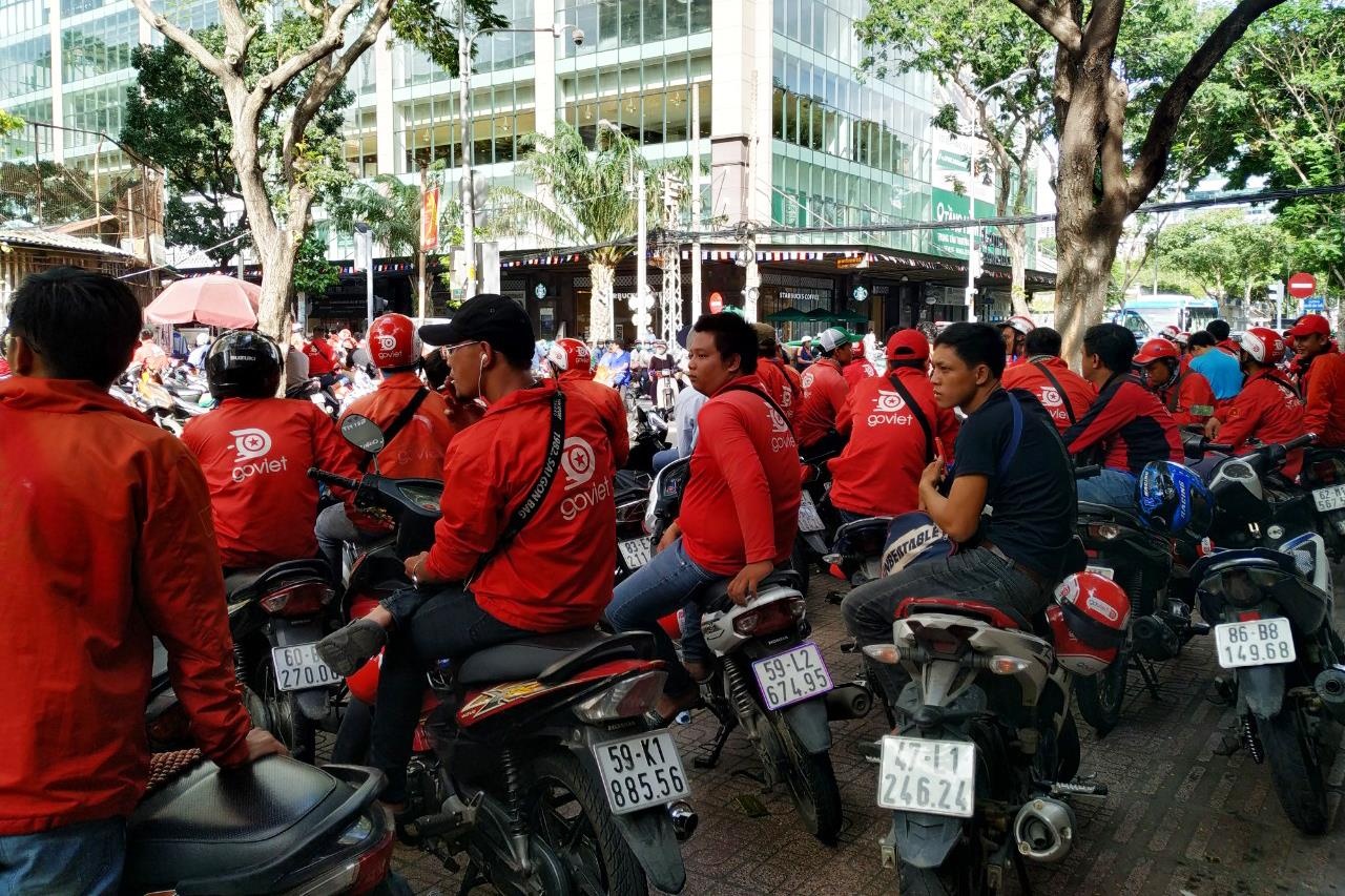 tai xe Go-Viet dinh cong anh 1