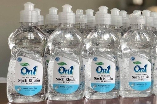 Lai gan 6 ty moi thang tu nuoc, gel rua tay hinh anh