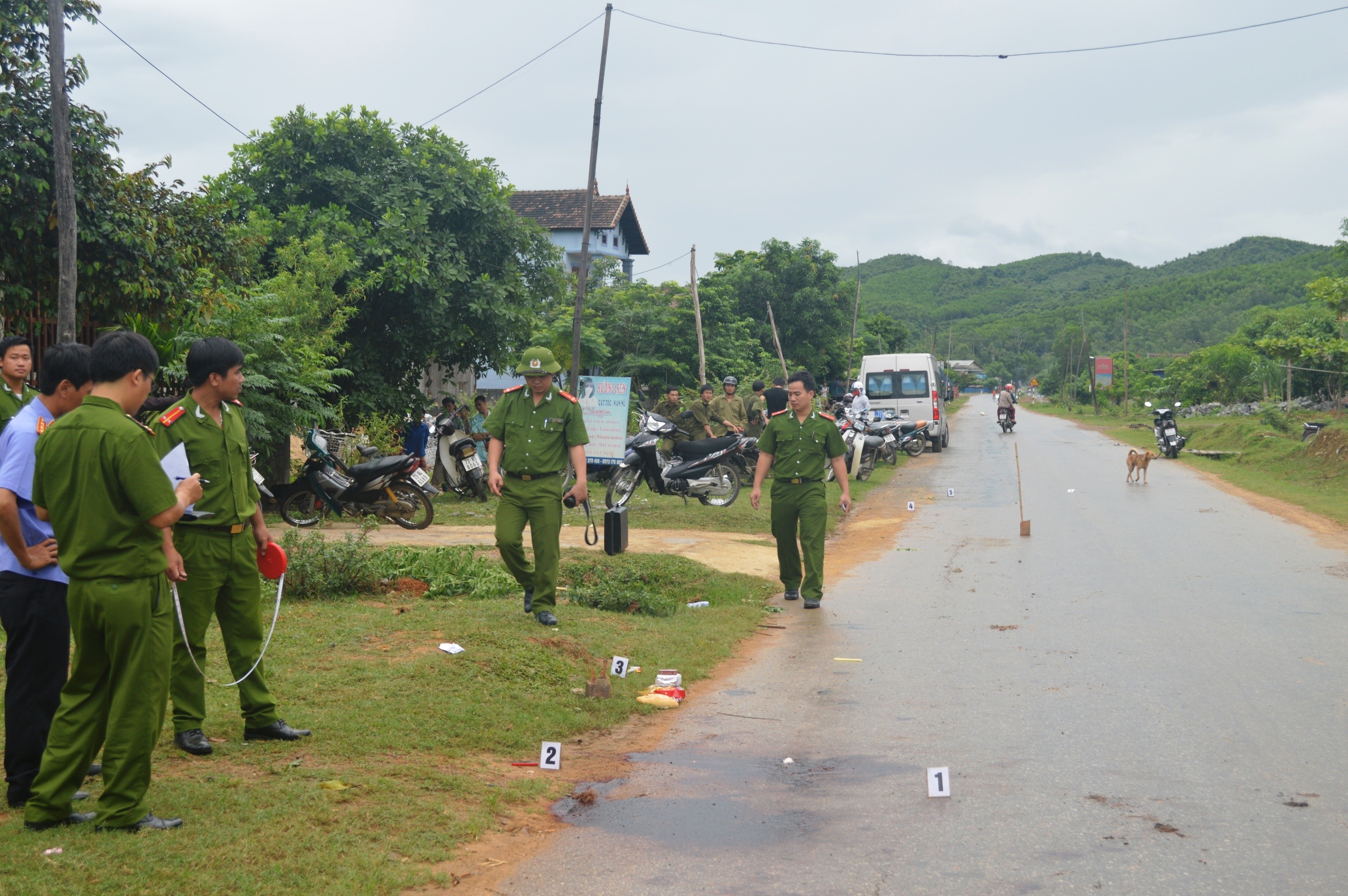 Hon chien o dam cuoi, mot nguoi bi chem chet hinh anh