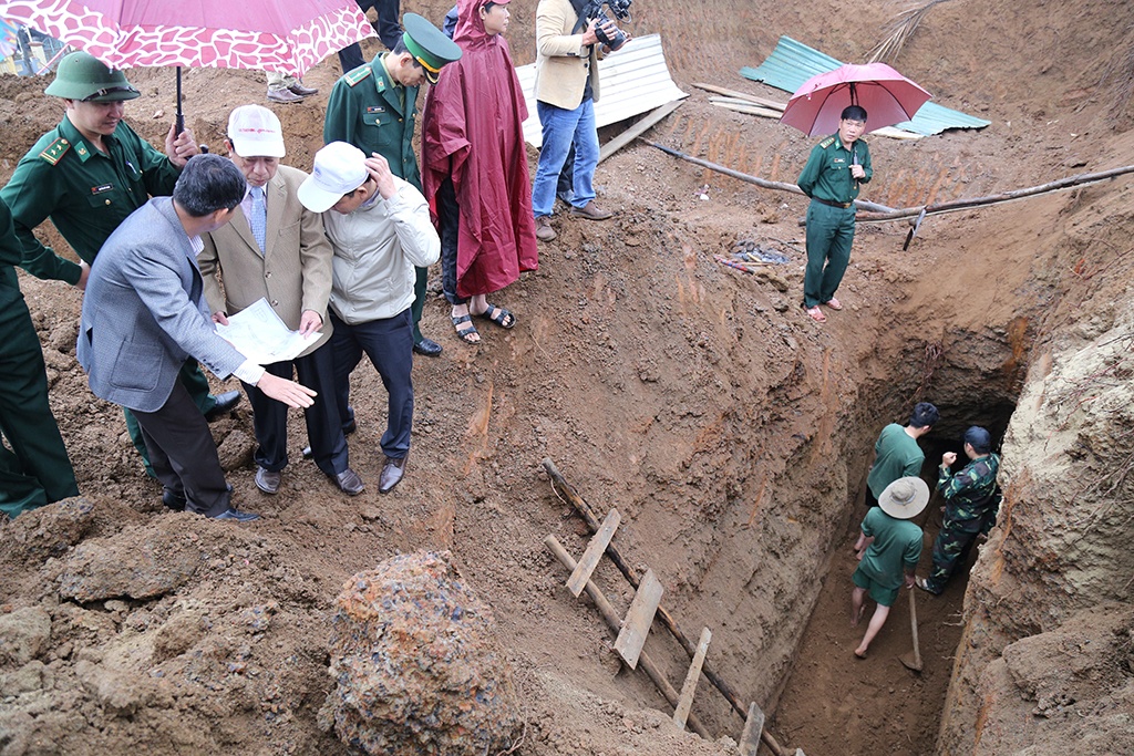 Khoi phuc mot doan dia dao vua phat hien o Cua Tung hinh anh