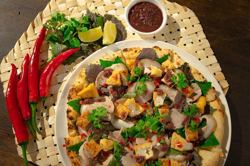 pizza bún đậu mắm tôm ảnh 1 pizza bun dau mam tom anh 1