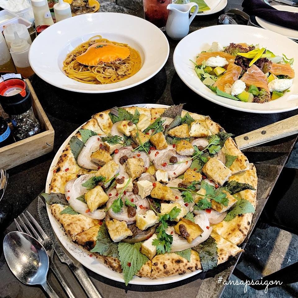 pizza bún đậu ảnh 2 pizza bun dau anh 2