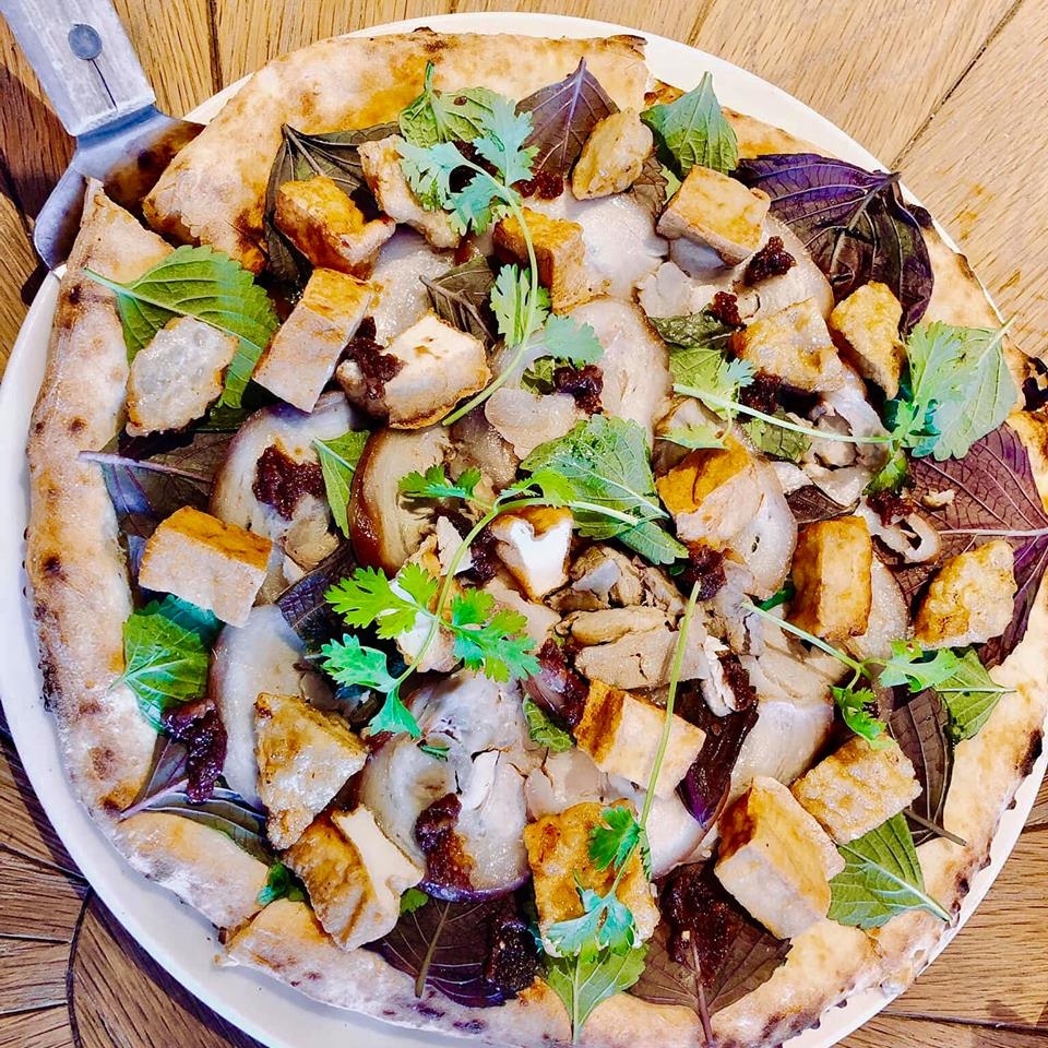 pizza bún đậu ảnh 3 pizza bun dau anh 3