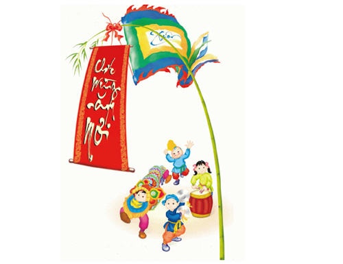 Tai hien canh dung cay neu ngay Tet hinh anh