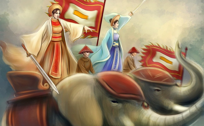 Hai Ba Trung danh duoi To Dinh hinh anh