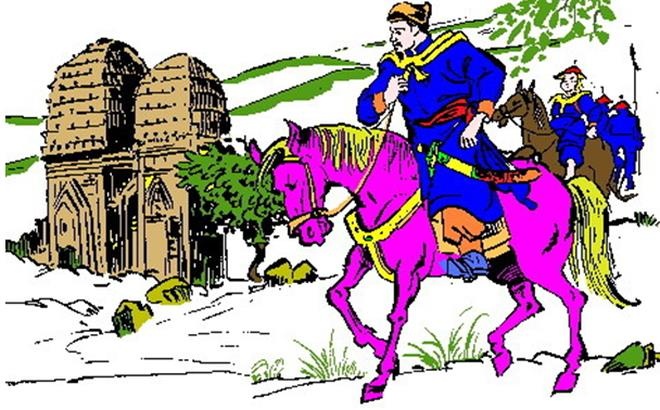 Vua Tran Due Tong bo mang khi danh Chiem Thanh hinh anh