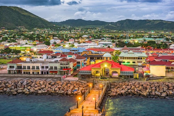Quoc gia Saint Kitts and Nevis rong 261 km2, thuoc chau luc nao? hinh anh
