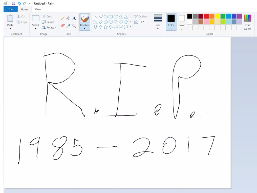 Microsoft Paint bi khai tu hinh anh