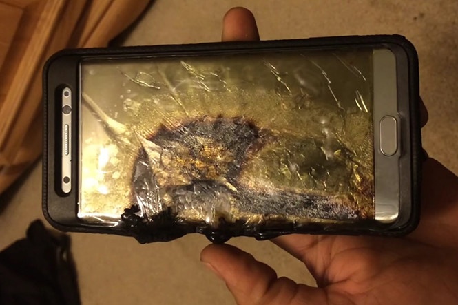 Dien thoai Galaxy Note 7 phat no hinh anh