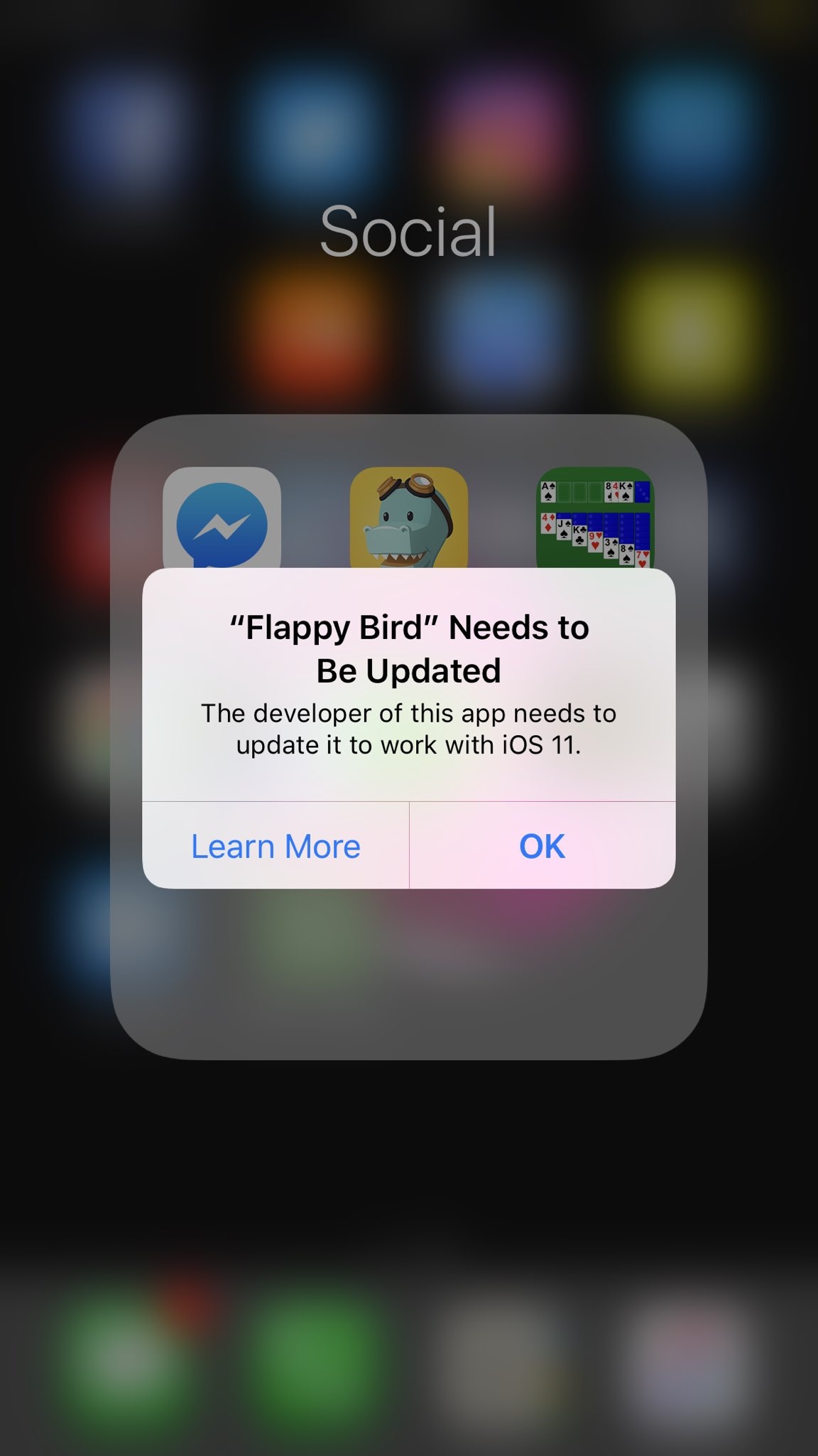 iOS 11 ko ho tro Flappy Bird anh 2