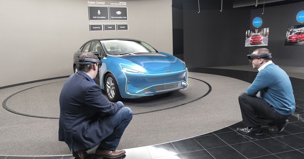 Ford ung dung kinh thuc te ao HoloLens vao thiet ke hinh anh