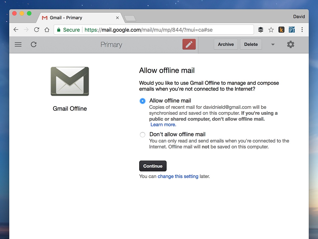 Chrome khi khong co mang anh 1