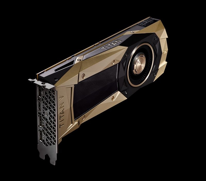 Card do hoa ho tro tri tue nhan tao Nvidia Titan V ra mat hinh anh