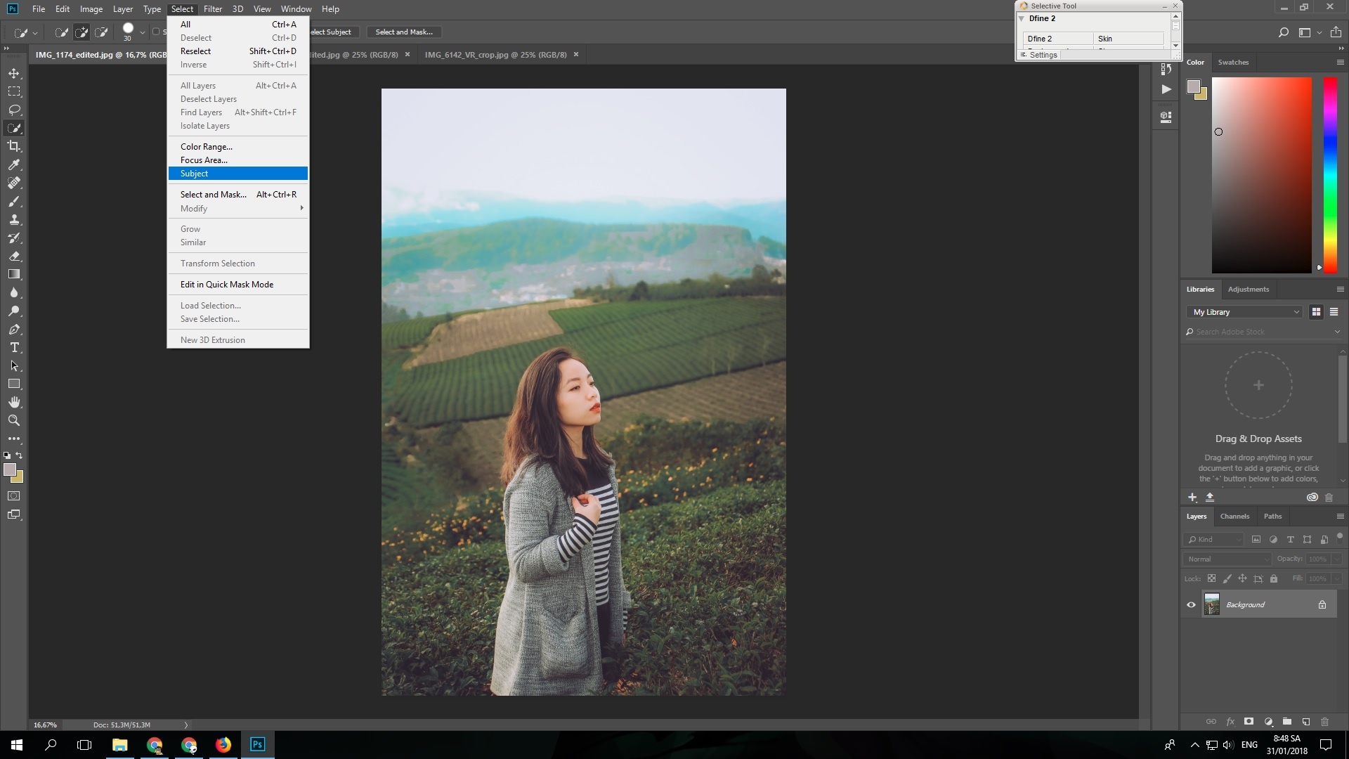 Tach nen bang AI trong Adobe Photoshop CC anh 2