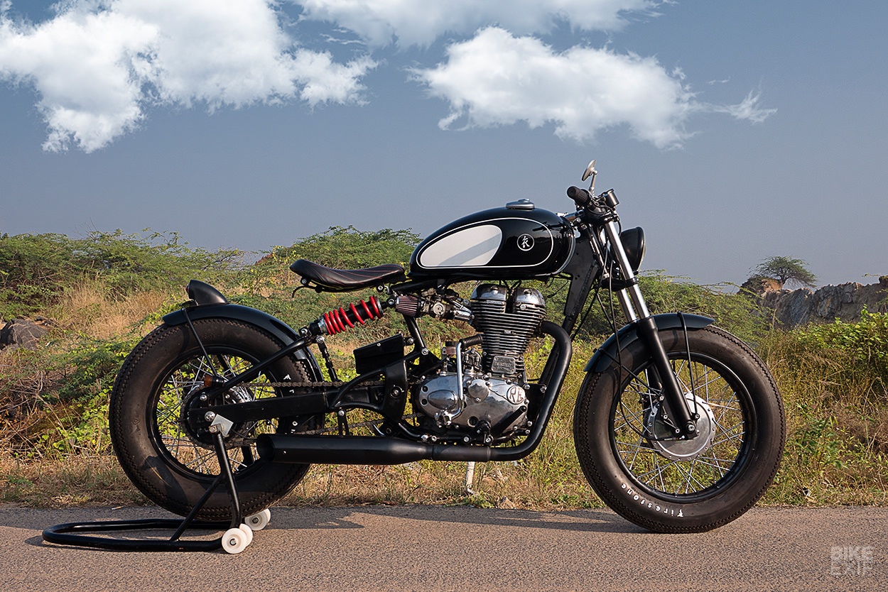 Royal Enfield 500 phong cach Bobber tu An Do anh 5