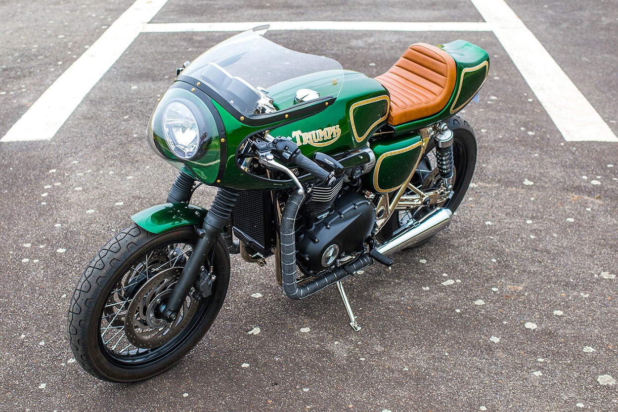 Xe do Triumph T120 Cafe racer anh 3