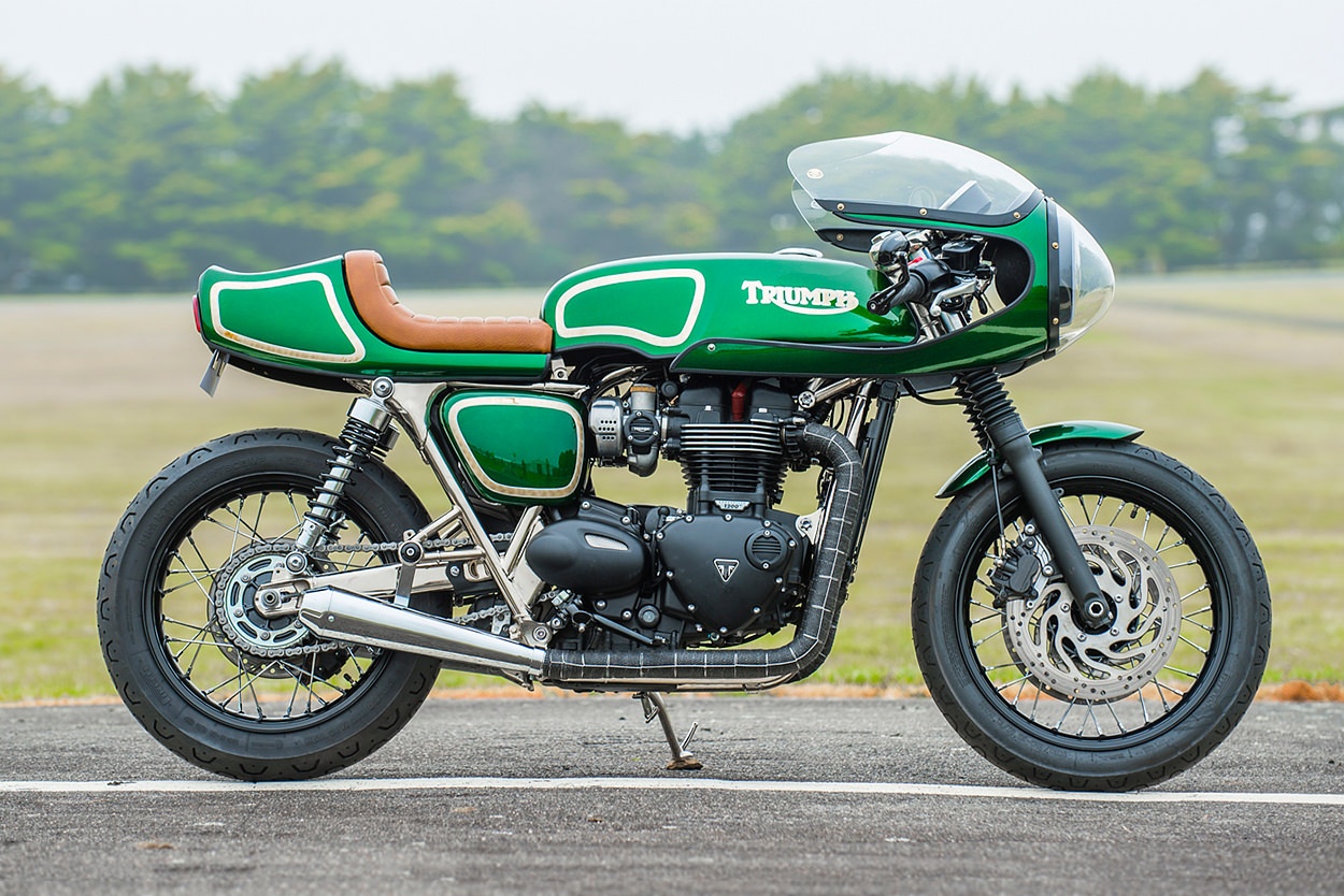 Xe do Triumph T120 Cafe racer anh 4