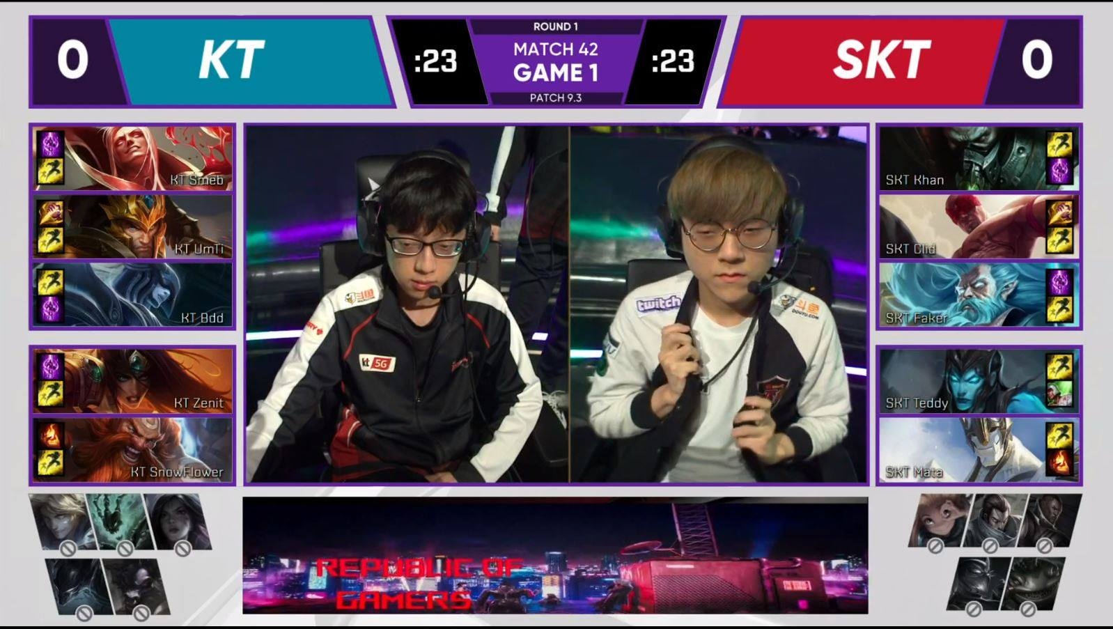 Tran derby Lien Minh Huyen Thoai giua SKT T1 va KT gay that vong hinh anh