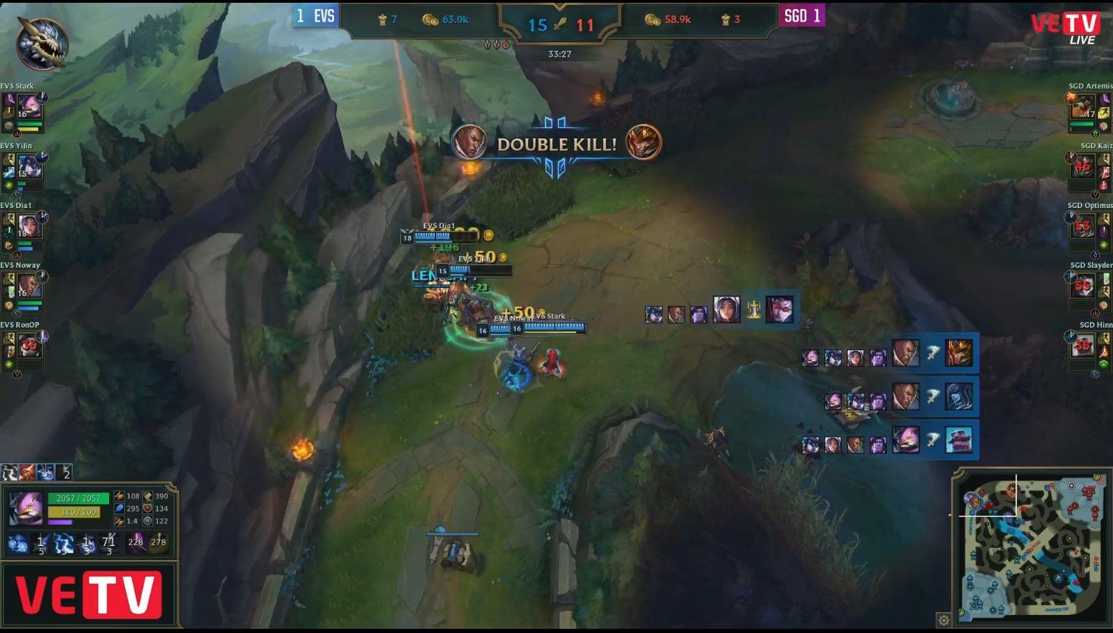 Playoff VCS EVOS va SGD anh 3