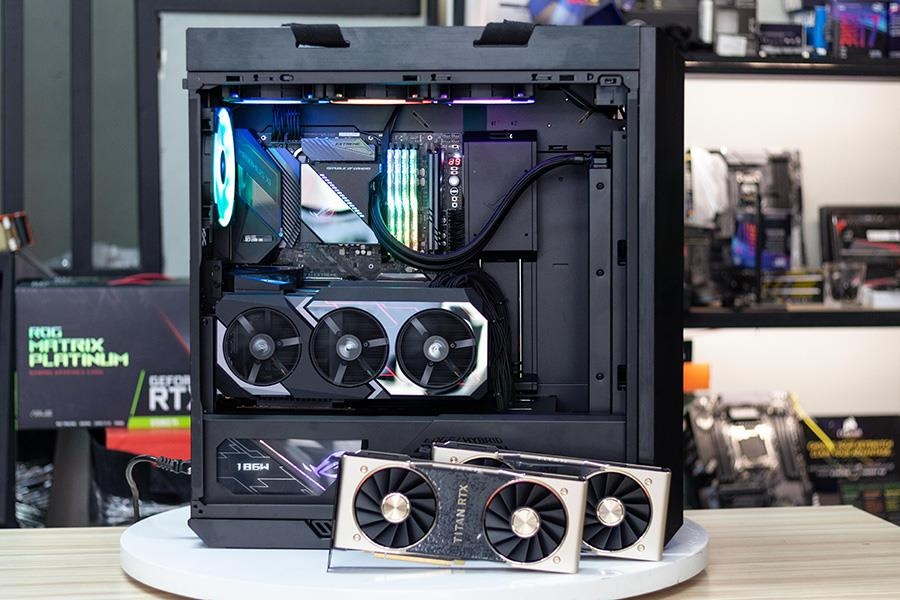 Chi tiet PC so huu 2 card do hoa ROG Matrix 2080 Ti doc nhat VN hinh anh