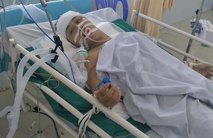 Can ngan danh nhau, nam thanh nien bi dam thung so nao hinh anh