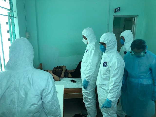 Mot ngay, benh vien da chien o Cu chi tiep nhan 37 nguoi cach ly hinh anh