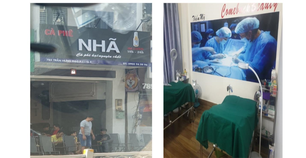 Phòng phẫu thuật 'chui' bên trong quán cà phê tại TP.HCM ảnh 1 Phong phau thuat 'chui' ben trong quan ca phe tai TP.HCM anh 1