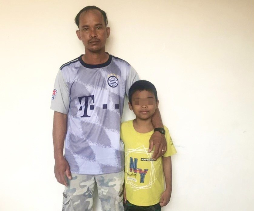 be trai 9 tuoi ghep than anh 1