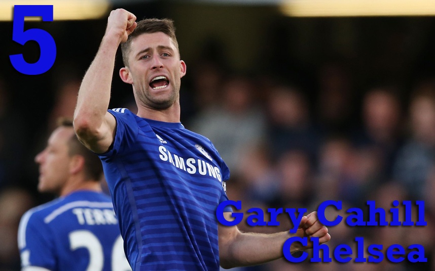 5. Gary Cahill (Chelsea): Cùng với John Terry, Cahill là sự lựa chọn hàng đầu nơi hàng phòng ngự của Jose Mourinho. Bộ đôi người Anh đóng vai trò quyết định trong lối chơi thực dụng của “Người đặc biệt”. Cựu cầu thủ Bolton làm nản lòng hầu hết các tiền đạo tại giải Ngoại hạng với tỷ lệ chiến thắng trong tranh chấp đạt đến 74%. Ảnh: Rex.