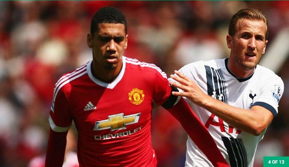 Trung vệ: Chris Smalling (M.U): Cựu cầu thủ Fulham thi đấu ngày càng tiến bộ, anh góp công lớn trong chiến thắng 1-0 của M.U trước Spurs. Tuyển thủ Anh đã vô hiệu hóa thành công chân sút Harry Kane bằng những pha đánh chặn và xoạc bóng có độ chính xác cao.   