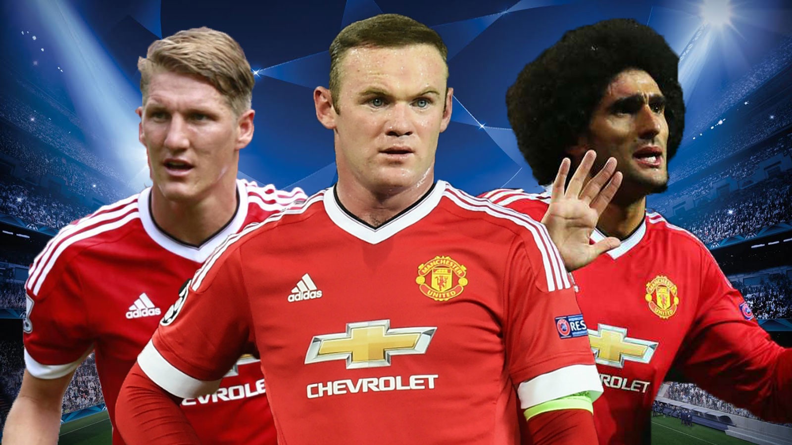 Schweinsteiger, Rooney lot doi hinh te nhat vong bang Cup C1 hinh anh