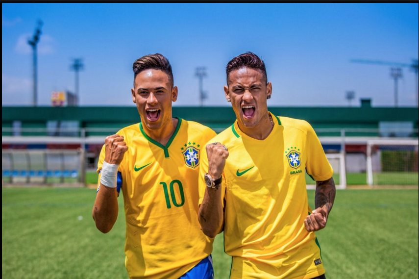 Neymar thich thu khi gap 'anh em song sinh' bang sap hinh anh