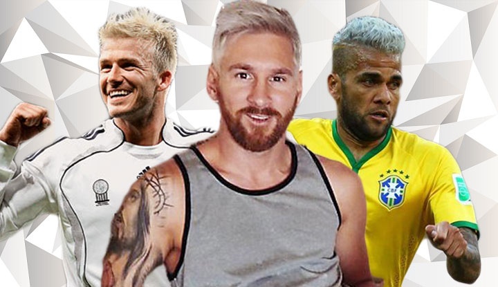 Messi linh xuong doi hinh ngoi sao nhuom toc bach kim hinh anh