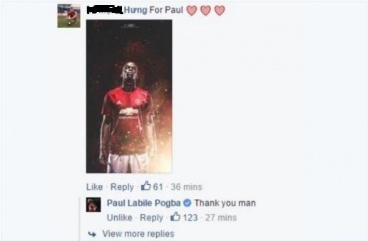 Pogba cam on fan Viet Nam anh 2