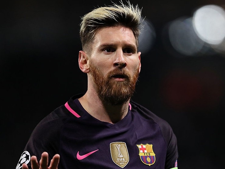 Messi pha ky luc ghi ban cua Raul tai Champions League hinh anh