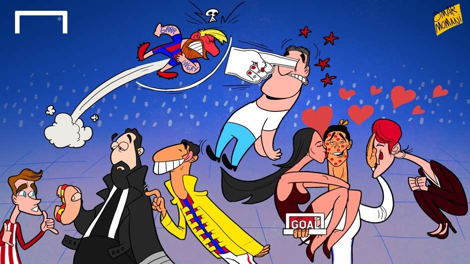 hi hoa cau thu mexico dap buc tuong Trump anh 2