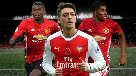 Rashford thay Ibra tren hang cong doi hinh sao MU - Arsenal hinh anh