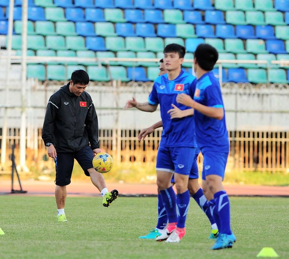 Chùm ảnh buổi tập tuyển Việt Nam ảnh 5 Chum anh buoi tap tuyen Viet Nam anh 5
