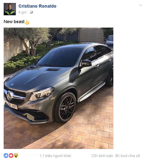 ronaldo khoe siêu xe ảnh 1 ronaldo khoe sieu xe anh 1