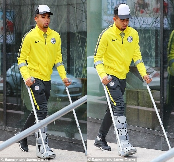 Gabriel Jesus buồn rầu vì nghỉ hết mùa ảnh 2 Gabriel Jesus buon rau vi nghi het mua anh 2