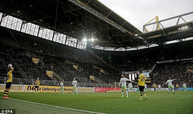 Dortmund thi đấu với khán đài trống vì án phạt ảnh 6 Dortmund thi dau voi khan dai trong vi an phat anh 6