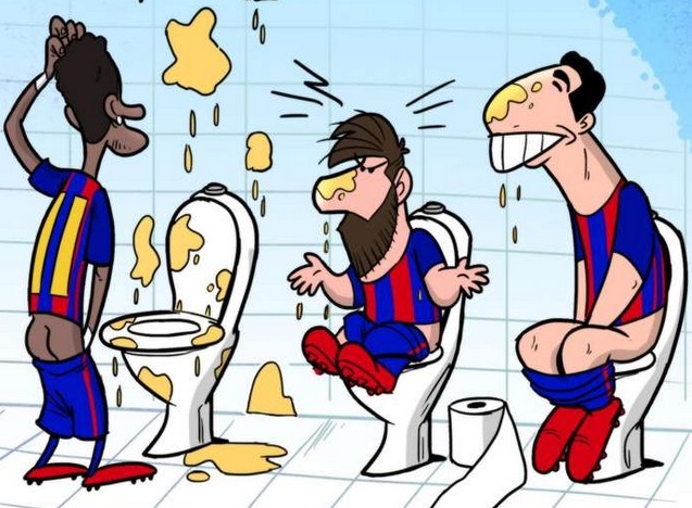 Hi hoa thoi quen khac la cua Messi va Suarez hinh anh