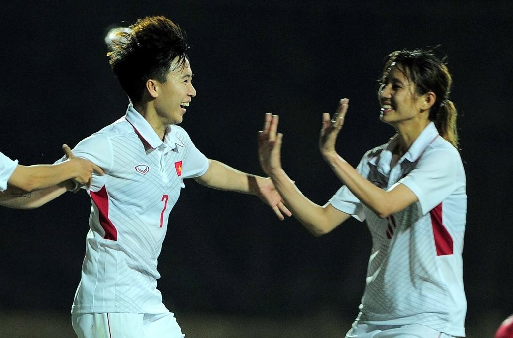 Danh bai Myanmar, DT nu Viet Nam gianh ve du VCK chau A hinh anh