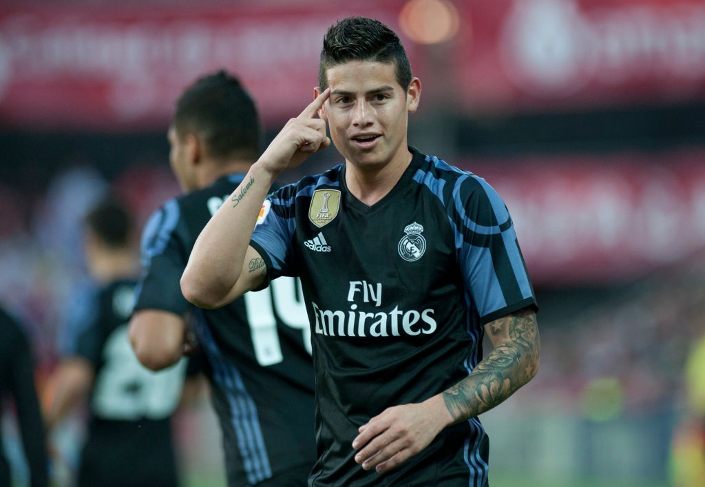 James,  Morata lap cu dup giup Real bam duoi anh 1
