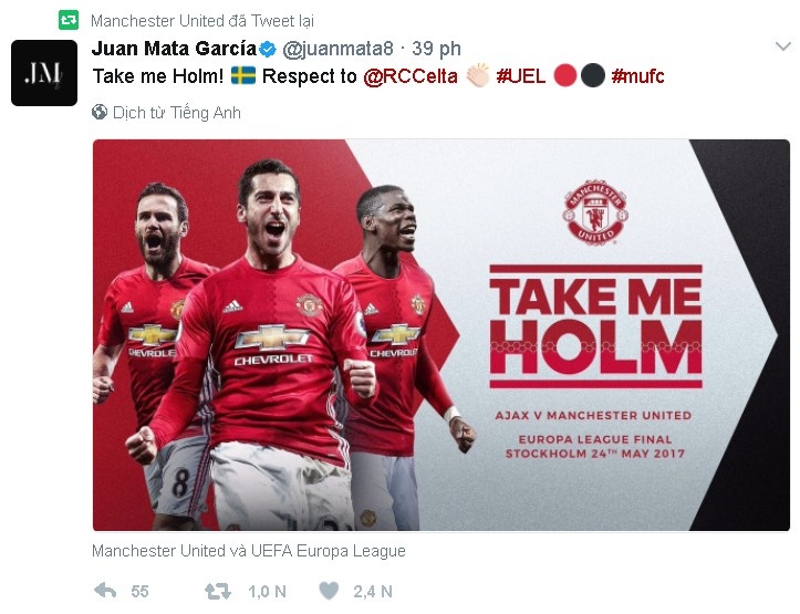 Cau thu MU khoe chien cong tren mang xa hoi anh 3