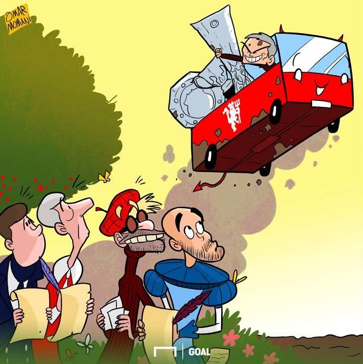 Hi hoa Mourinho lai xe buyt cho cu an 3 anh 1