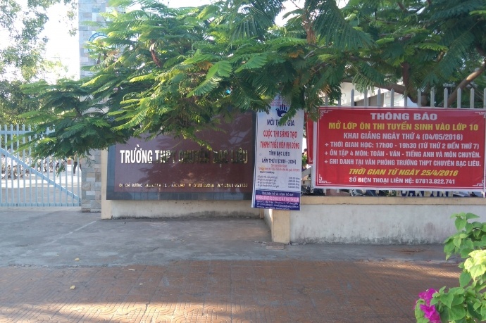 Trường THPT chuyên Bạc Liêu  ảnh 1 Truong THPT chuyen Bac Lieu anh 1