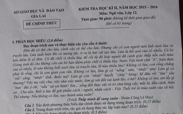 Tinh uy Gia Lai chi dao giai trinh vu de thi ‘danh vong' hinh anh