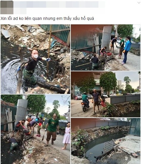 Ba chàng Tây dọn cống bẩn  ảnh 1 Ba chang Tay don cong ban anh 1
